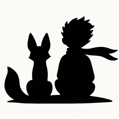 Sticker autocollant Renard et petit prince décoration decostickerstore - M2CVKB