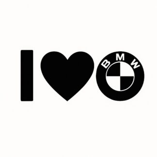 Sticker autocollant j'aime BMW décoration decostickerstore - TKNRD7