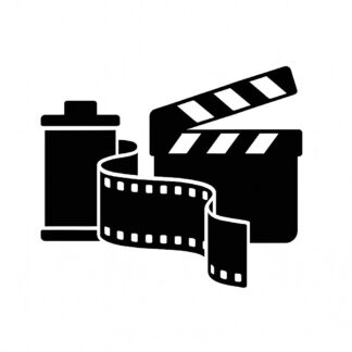 Sticker autocollant pelicula de filme preto e branco décoration decostickerstore - AFTG3U