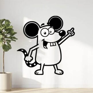 Sticker autocollant souris
