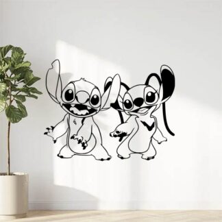 Sticker autocollant stitch et angel EF11