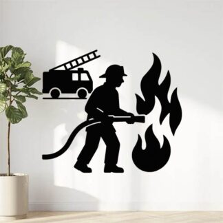 Sticker autocollant Feuerwehr décoration decostickerstore - 27WNMX