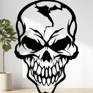 sticker autocollant crâne skull 1 2LAVU