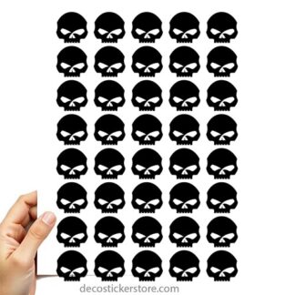 40 gommettes crâne Harley_Davidson 3OKBJ