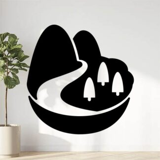 sticker autocollant montagne 9 3T0OY