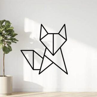 sticker autocollant animaux renard origami 3 4R9HZ