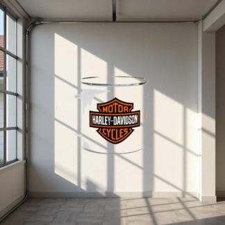 Mug en émail blanc de 354ml (12 oz) Harley à personnaliser