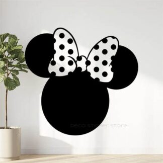Sticker autocollant ombre tête de Minnie