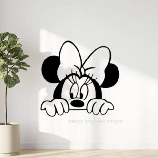 Sticker autocollant Minnie coucou