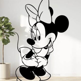 Sticker autocollant Minnie coquine 50cm à personnaliser