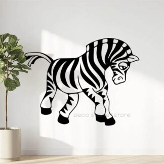 Sticker autocollant zèbre