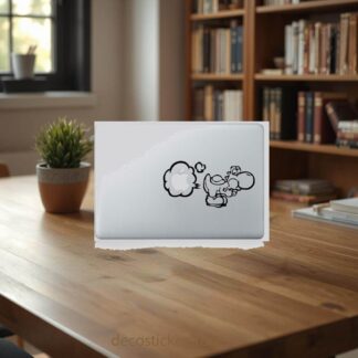 Sticker MacBook YOSHI pète