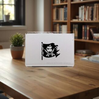 Sticker autocollant MacBook Drapeau Pirate