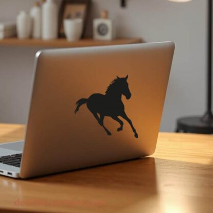 Sticker autocollant cheval ombre