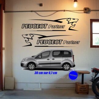Sticker autocollant Peugeot partner 30 cm lion V1