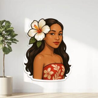 Autocollant Fille hinano Tahiti décoration decostickerstore - 6FWFM8