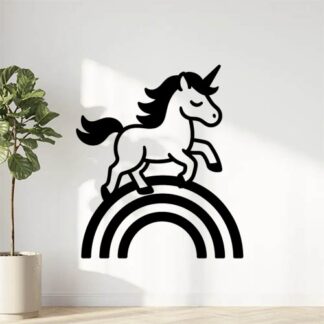 sticker autocollant licorne équidé cheval animaux 6IIO6
