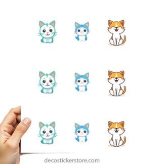 Gommettes planche 10x15cm chats 6IZNP