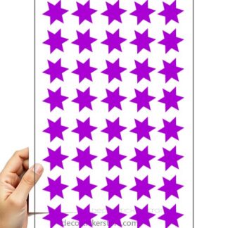 40 gommettes adhésives autocollantes étoiles 6 taille et couleur au choix