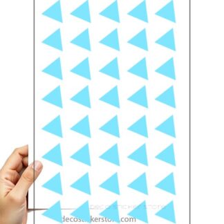 40 gommettes adhésives autocollantes triangle taille et couleur au choix