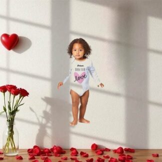 Grenouillère classique à manches longues pour bébé Love