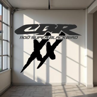 moto Sticker autocollant  HONDA CBR 1100 super blackbird XX logo