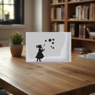 Sticker autocollant Fille bulles MacBook