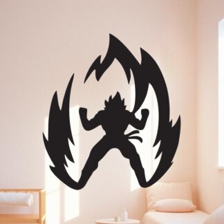 Sticker autocollant dragon ball Saiyan