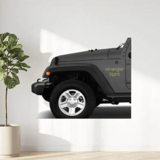 Lot de 2 stickers ailes 4x4 côté texte personnalisé wrangler jeep