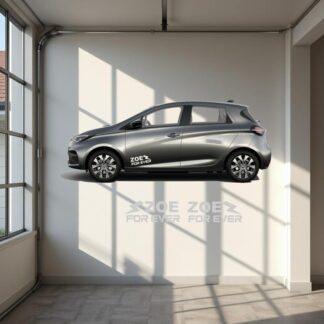 Lot de 2 Stickers autocollant Renault Zoe for ever