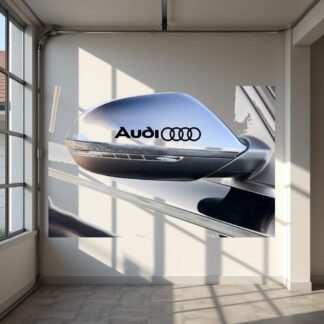 Lot de 2 stickers autocollants Audi rétroviseur