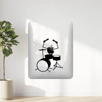 Sticker autocollant IPad Apple batterie musique