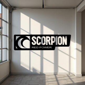Sticker autocollant Scorpion red power moto modèle 1 ref 10 2.7