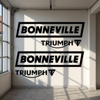 Lot de 2 stickers autocollant moto Triumph Bonneville