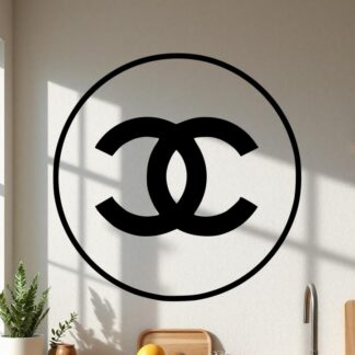 Sticker autocollant Logo chanel rond brand