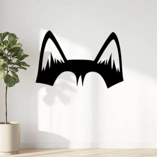 Sticker autocollant oreilles de husky à personnaliser