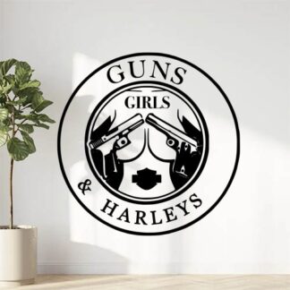 Sicker autocollant Harley Davidson girls