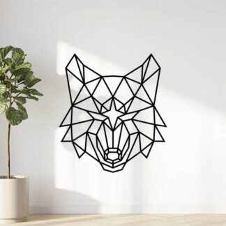 Sticker autocollant origami renard