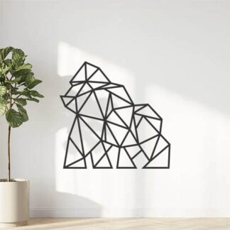 Sticker autocollant origami gorille