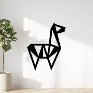 Sticker autocollant origami lama