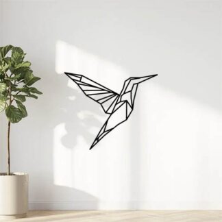 Sticker autocollant origami colibri oiseau