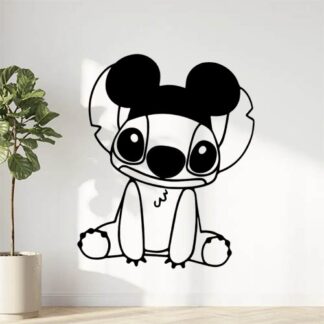 Sticker autocollant Stitch avec les oreilles de Mickey