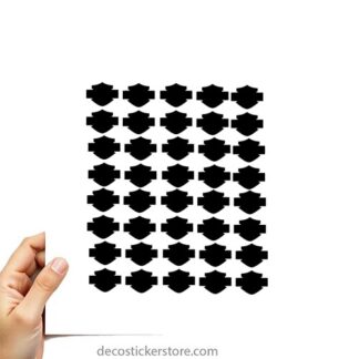 40 gommettes adhésives autocollantes Harley Davidson taille et couleur au choix