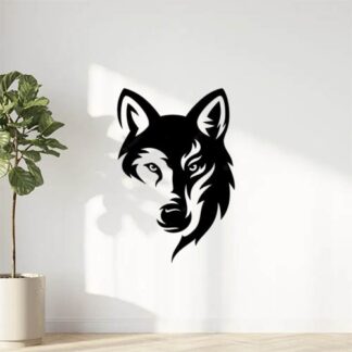 Sticker autocollant loup