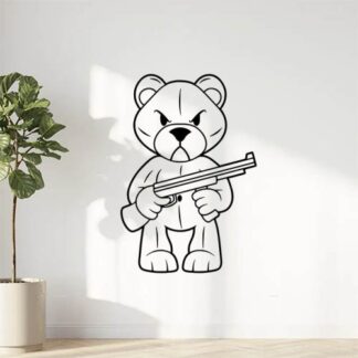 Sticker autocollant ourson 21