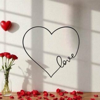 Sticker autocollant cœur love