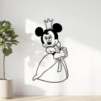 Sticker autocollant Minnie princesse
