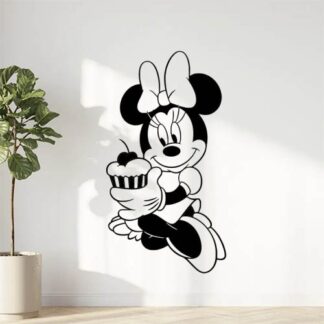 Sticker autocollant Minnie gâteau cupcake ❤️