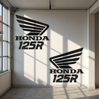 Lot de 2 Sticker autocollant Honda 125 R