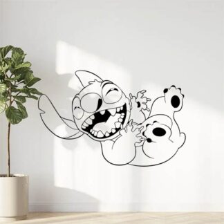 Sticker autocollant Stitch rigole